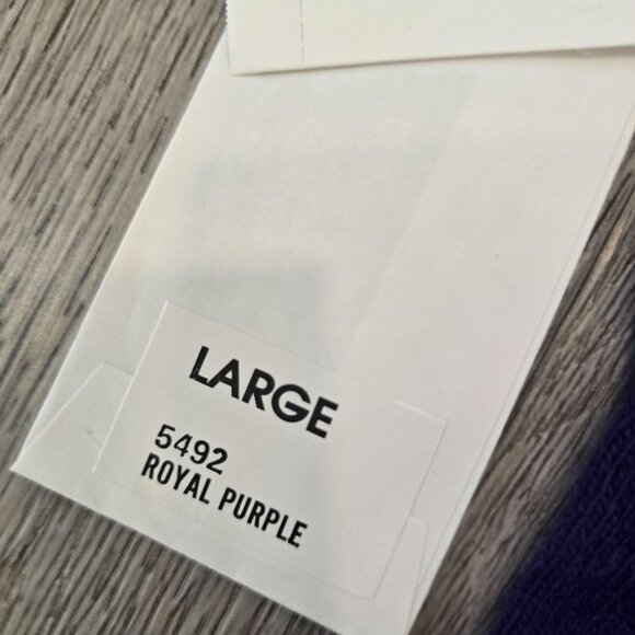 Cashmere Sutton Studio NWT Royal Purple Turtleneck Sweater Large super soft - Picture 5 of 5